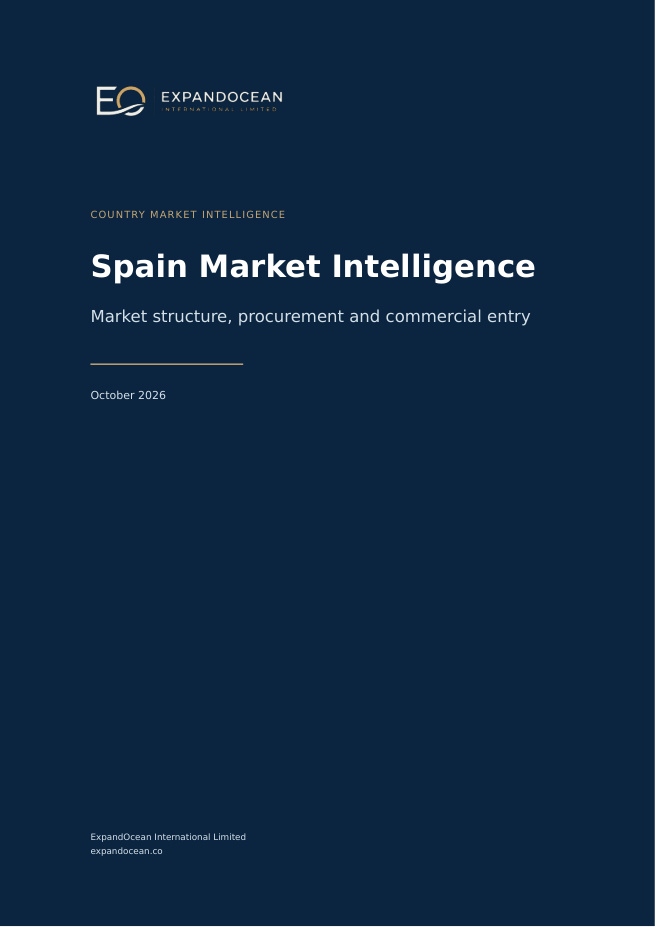 Spain market intelligence report cover